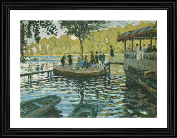La_Grenouill�re_(1869),_A_Painting_by_Claude_Monet,_Wall_D�cor,_Framed,_Multicolor