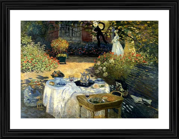 The_Lunch_(1876),_A_Painting_by_Claude_Monet,_Wall_D�cor,_Framed,_Multicolor