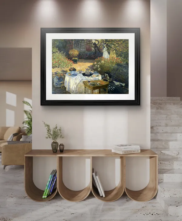 The_Lunch_(1876),_A_Painting_by_Claude_Monet,_Wall_D�cor,_Framed,_Multicolor