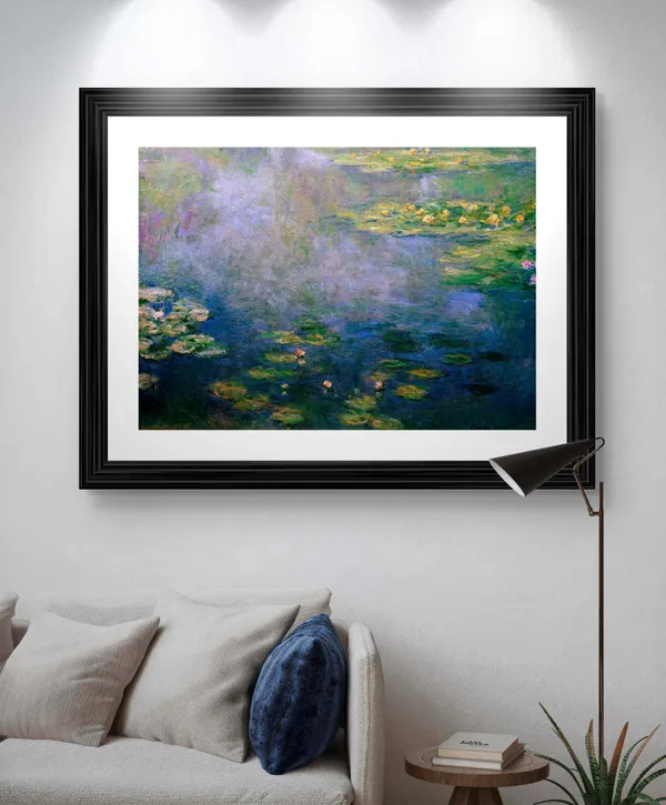 Water_Lillies-1,_A_Painting_by_Claude_Monet,_Wall_D�cor,_Framed,_Multicolor