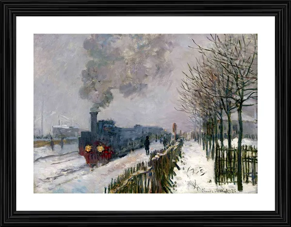The_Locomotive_(1875),_A_Painting_by_Claude_Monet,_Wall_D�cor,_Framed,_Multicolor