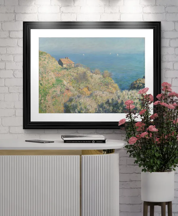 Customs_Officers's_Hut_at_Varengeville*_(1882),_A_Painting_by_Claude_Monet,_Wall_D�cor,_Framed,_Multicolor