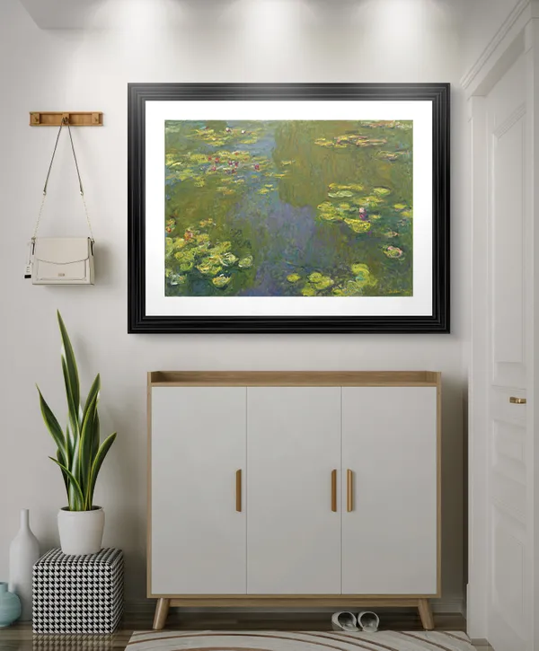 Water_Lily_Pond,_Harmony_in_Green*_(1899),_A_Painting_by_Claude_Monet,_Wall_D�cor,_Framed,_Multicolor