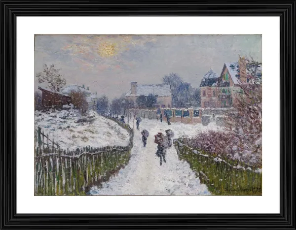 Boulevard_Saint-Denis,_Argenteuil_in_Winter*_(1875),_A_Painting_by_Claude_Monet,_Wall_D�cor,_Framed,_Multicolor