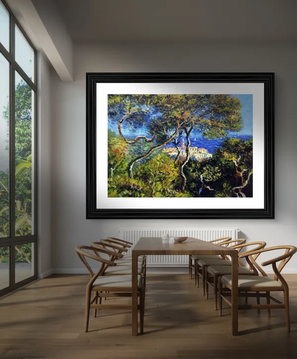 Bordighera*_(1884),_A_Painting_by_Claude_Monet,_Wall_D�cor,_Framed,_Multicolor