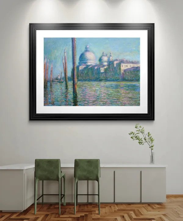 Le_Grand_Canal*_(1908),_A_Painting_by_Claude_Monet,_Wall_D�cor,_Framed,_Multicolor