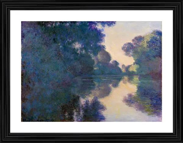 Morning_on_the_Seine_near_Giverny*_(1897),_A_Painting_by_Claude_Monet,_Wall_D�cor,_Framed,_Multicolor