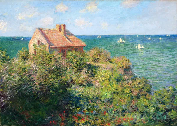 Fisherman's_Cottage_at_Varengeville*_(1882),_A_Painting_by_Claude_Monet,_Wall_D�cor,_Framed_Canvas,_Multicolor
