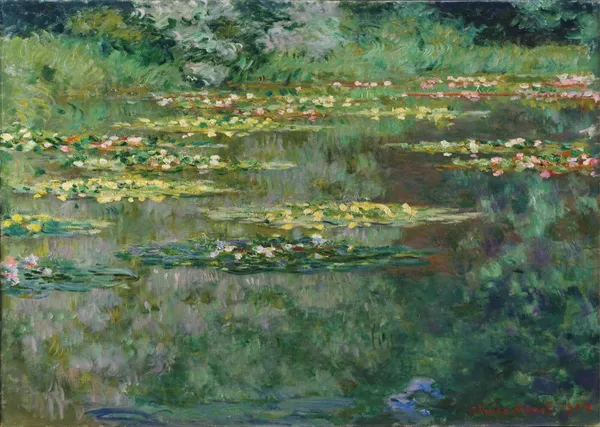 Water_Lily_Pond_(Harmony_in_Green)*_(1899),_A_Painting_by_Claude_Monet,_Wall_D�cor,_Framed_Canvas,_Multicolor
