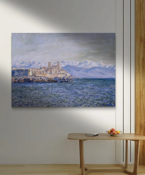 The_Old_Fort_at_Antibes*_(1888),_A_Painting_by_Claude_Monet,_Wall_D�cor,_Framed_Canvas,_Multicolor