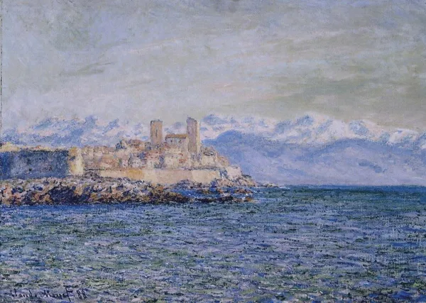 The_Old_Fort_at_Antibes*_(1888),_A_Painting_by_Claude_Monet,_Wall_D�cor,_Framed_Canvas,_Multicolor