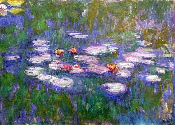 Water_Lillies-3*,_A_Painting_by_Claude_Monet,_Wall_D�cor,_Framed_Canvas,_Multicolor