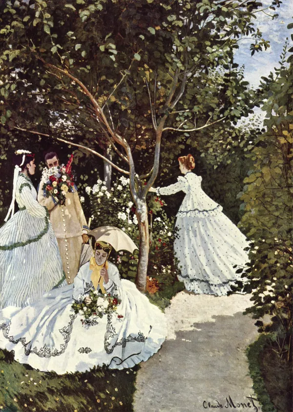 Women_in_the_Garden*_(1866),_A_Painting_by_Claude_Monet,_Unframed_Canvas_Print,_Multicolor