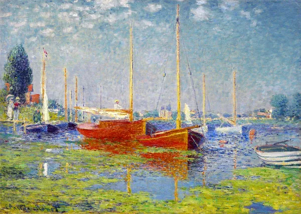 Red_Boats_at_Argenteuil_(1875),_A_Painting_by_Claude_Monet,_Unframed_Canvas_Print,_Multicolor