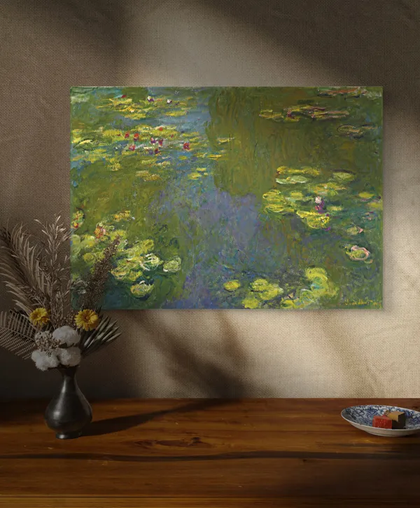 Water_Lily_Pond,_Harmony_in_Green*_(1899),_A_Painting_by_Claude_Monet,_Unframed_Canvas_Print,_Multicolor