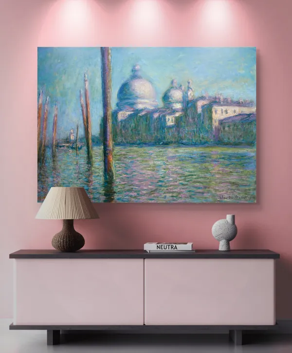 Le_Grand_Canal*_(1908),_A_Painting_by_Claude_Monet,_Unframed_Canvas_Print,_Multicolor