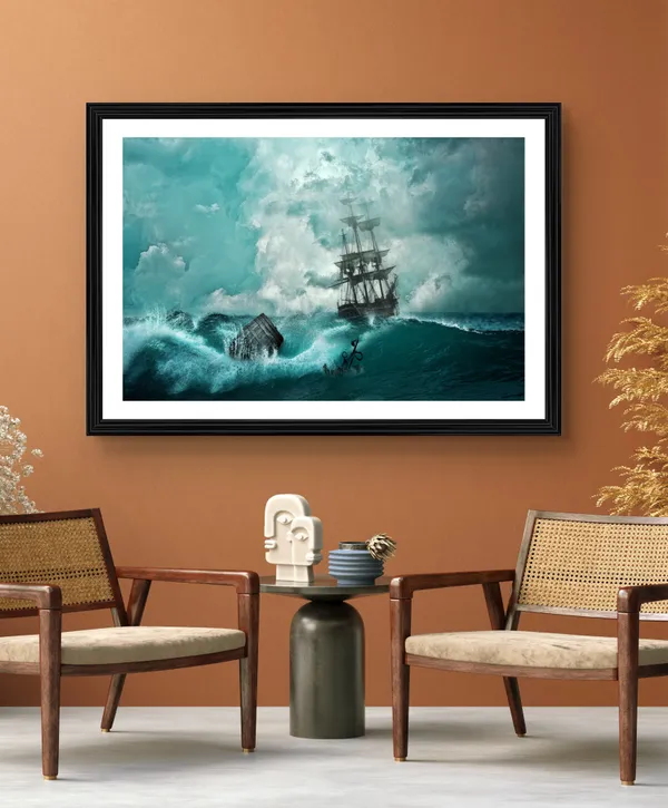 Green_Storm_in_the_Carebian_Sea-_Nature_Theme_Wall_Decor,_Framed,_Multicolor