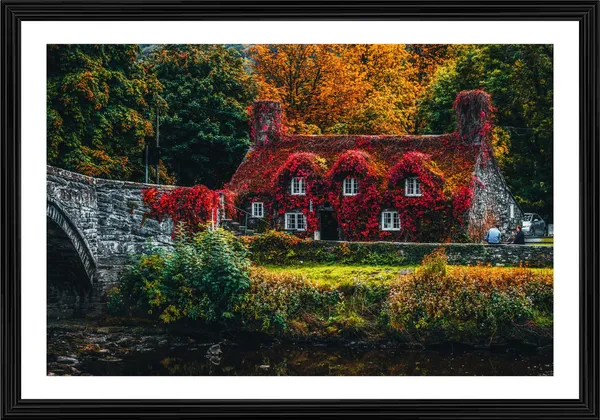 Farmhouse_in_the_Dreams-_Nature_Theme_Wall_Decor,_Framed,_Multicolor