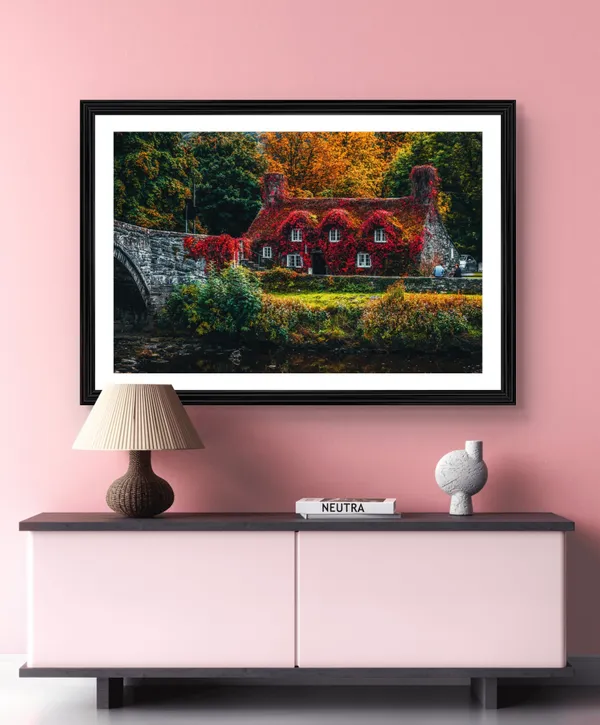 Farmhouse_in_the_Dreams-_Nature_Theme_Wall_Decor,_Framed,_Multicolor