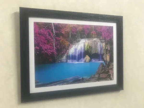 Beautiful_Blue_Waters_Fall-_Nature_Theme_Wall_Decor,_Framed,_Multicolor