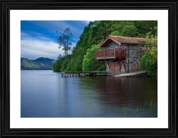 River_side_Farm_House,_Nature_Theme_Wall_Decor,_Framed,_Multicolor
