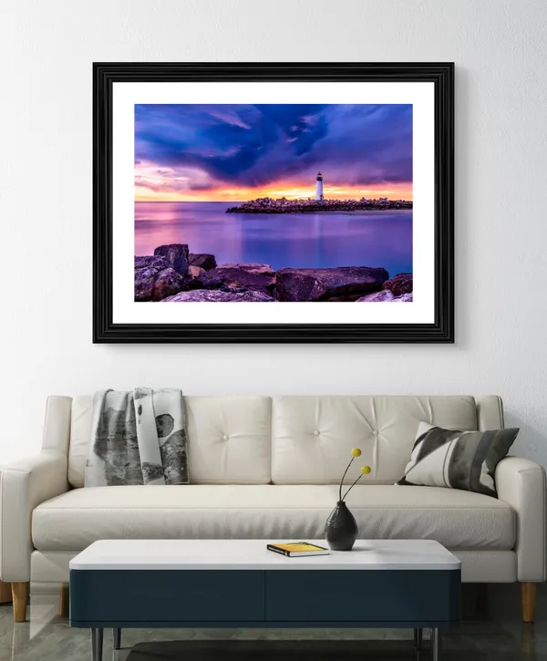 Lighthouse_(1),_Nature_Theme_Wall_Decor,_Framed,_Multicolor