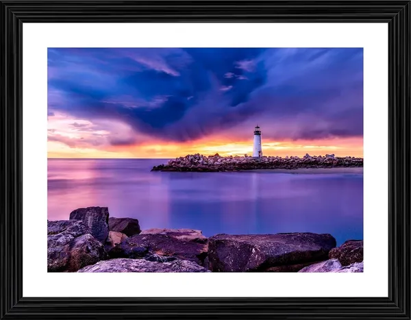 Lighthouse_(1),_Nature_Theme_Wall_Decor,_Framed,_Multicolor