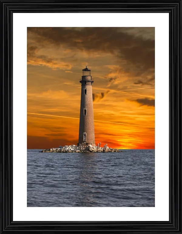 Lighthouse_(6),_Nature_Theme_Wall_Decor,_Framed,_Multicolor