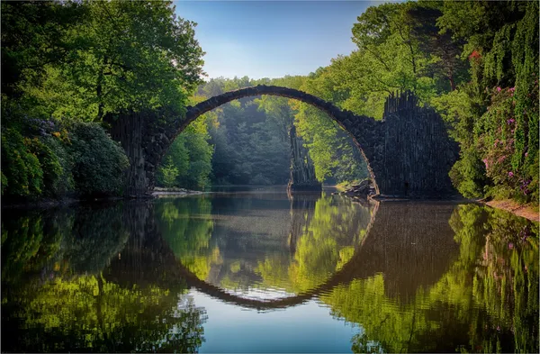 Calm_River_&_Quiet_Lush_Green_Jungle-_Nature_Theme_Wall_Decor,_Framed,_Multicolor