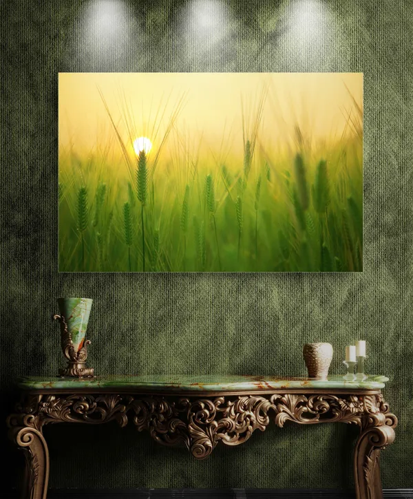 Sunset_in_the_Wheat_Fields-_Nature_Theme_Wall_Decor,_Framed,_Multicolor
