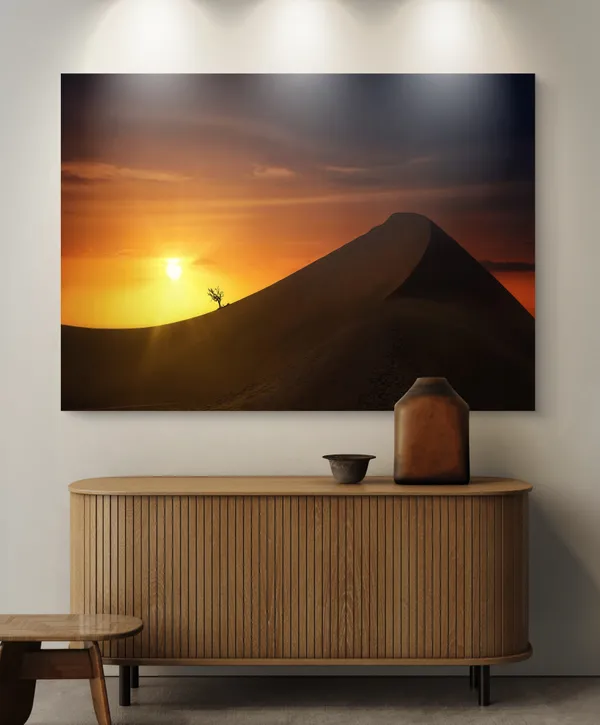 Sunset_at_the_Desert,_Nature_Theme_Wall_Decor,_Framed,_Multicolor