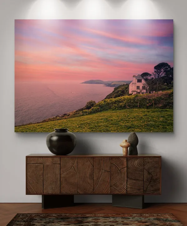 Farmhouse_at_the_Seashore,_Nature_Theme_Wall_Decor,_Framed,_Multicolor