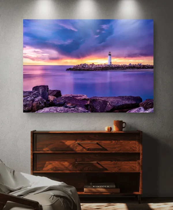 Lighthouse_(1),_Nature_Theme_Wall_Decor,_Framed,_Multicolor