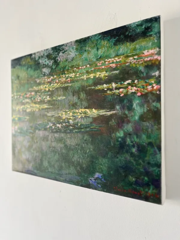 Water_Lily_Pond_(Harmony_in_Green)*_(1899),_A_Painting_by_Claude_Monet,_Wall_D�cor,_Framed_Canvas,_Multicolor