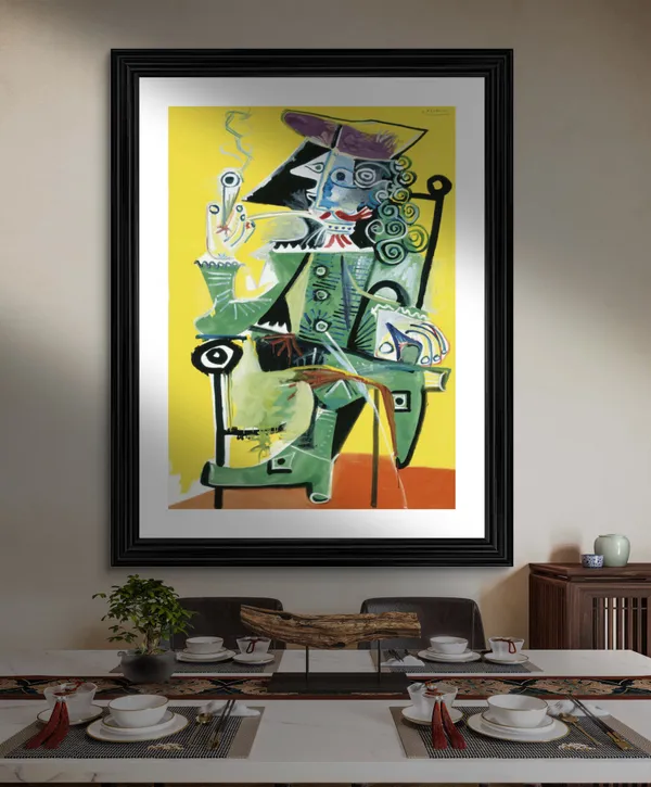 Musketeer_1968,_A_Painting_by_Pablo_Picasso,_Framed,_Wall_Decor,_Multicolor