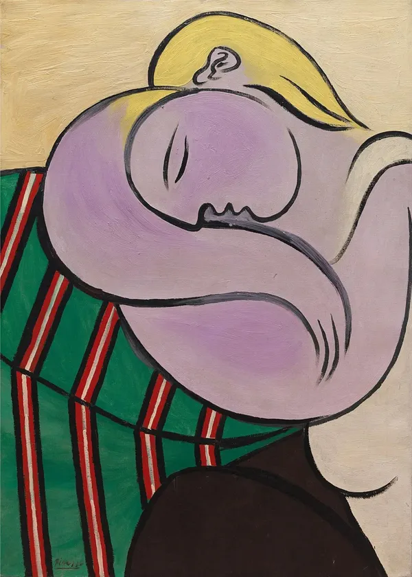 Woman_with_Yellow_Hair,_1931,_A_Painting_by_Pablo_Picasso,_Framed_Canvas,_Wall_Decor,_Multicolor
