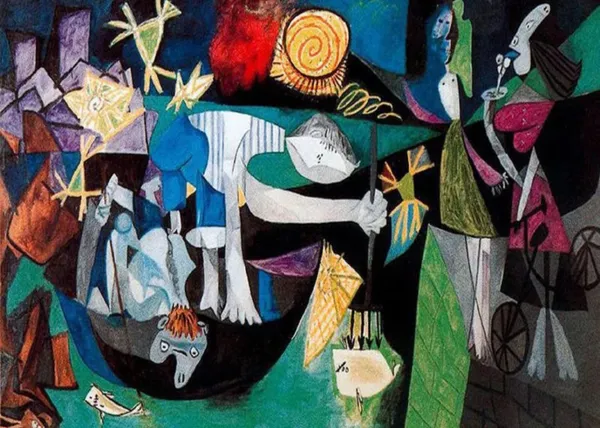 Night_Fishing_at_Antibes,_1939_,_A_Painting_by_Pablo_Picasso,_Framed_Canvas,_Wall_Decor,_Multicolor