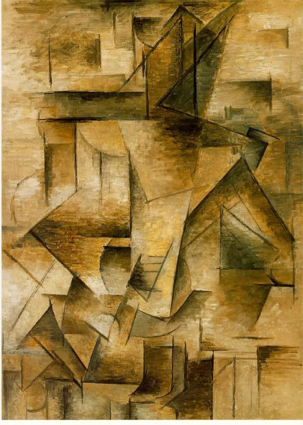 Guitar_Player_1910,_A_Painting_by_Pablo_Picasso,_Framed_Canvas,_Multicolor