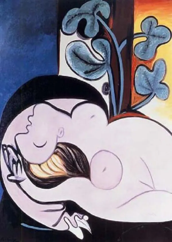 Nude_in_A_Black_Chair_1932,_A_Painting_by_Pablo_Picasso,_Framed_Canvas,_Multicolor