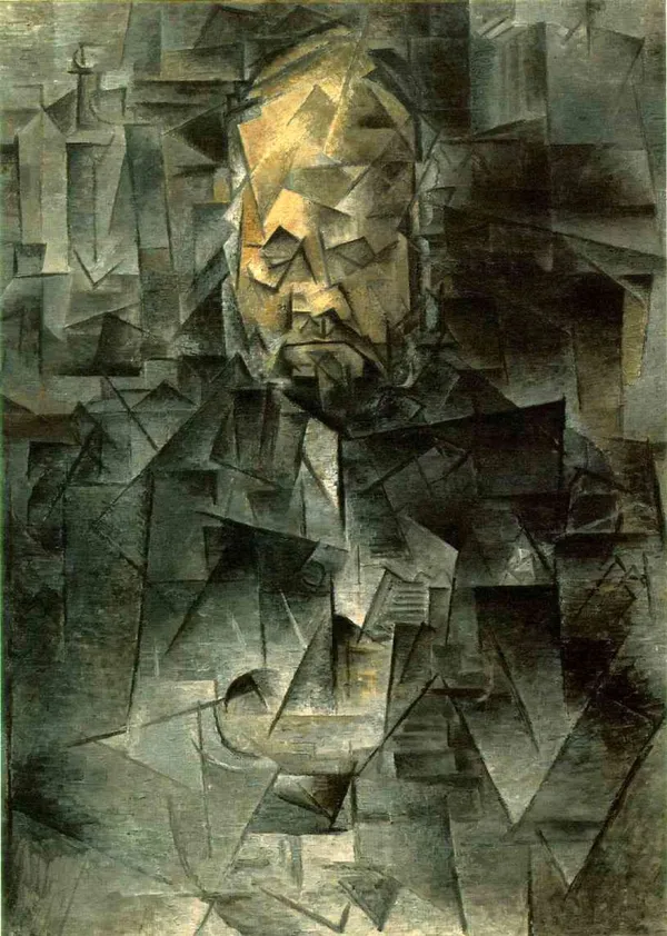 Portrait_of_Ambroise_Vollard_1910,_A_Painting_by_Pablo_Picasso,_Framed_Canvas,_Multicolor