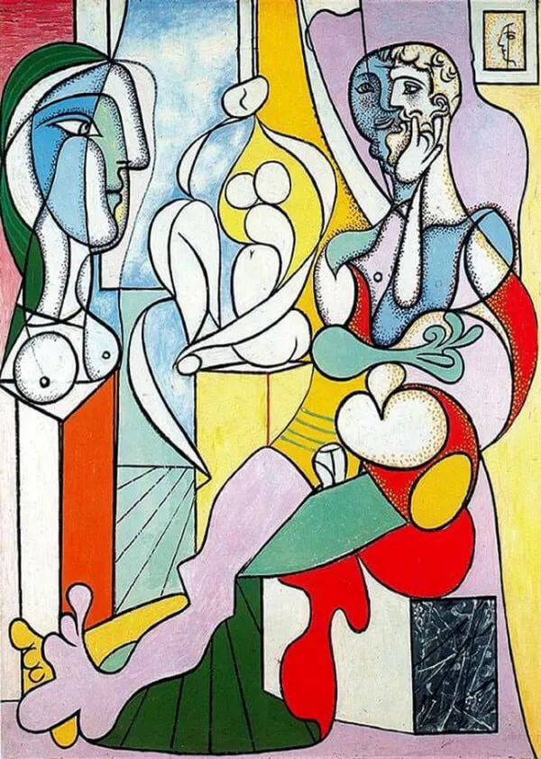The_Sculptor_1931,_A_Painting_by_Pablo_Picasso,_Framed_Canvas,_Multicolor