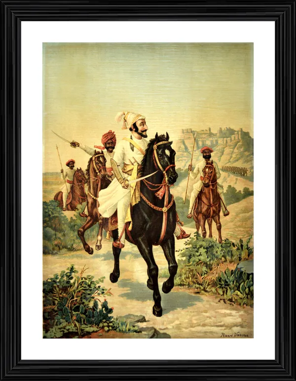 Chhatrapati_Shivaji_(1896)-_A_Painting_by_Raja_Ravi_Varma,_Wall_Decor,_Framed,_Multicolor