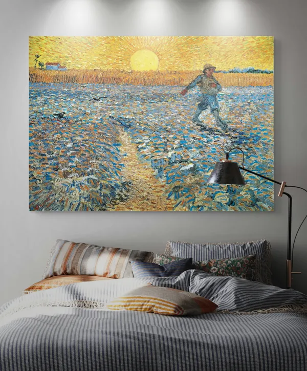 The_Sower_1889,_A_Painting_by_Van_Gogh,_Framed_Canvas,_Wall_Decor,_Multicolor