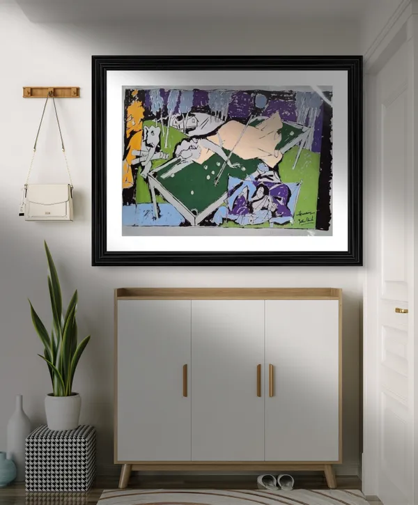 The_Culture_'-_M.F._Husain's_Painting,_Framed,_Wall_Decor,_Multicolor