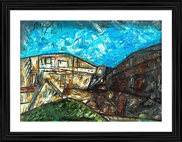 Spanish_Landscape_(1961),_A_Painting_by_Souza,_Framed,_Wall_D�cor,_Multicolor
