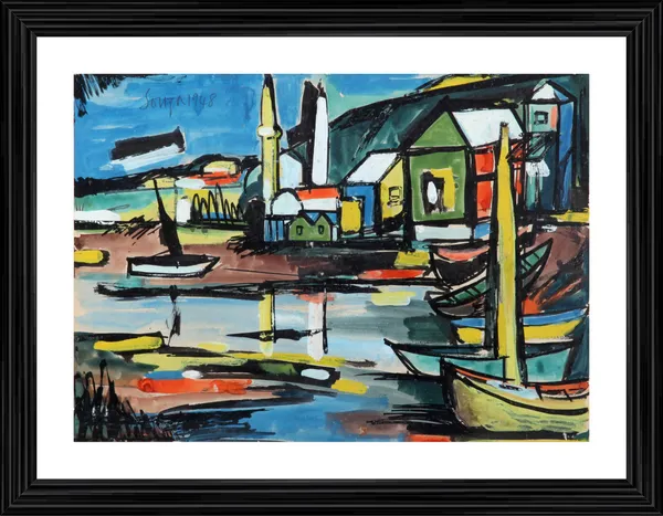 Dona_Paula,_A_Painting_by_Souza,_Framed,_Wall_D�cor,_Multicolor