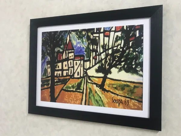 Goa_Landscape_(1989),_A_Painting_by_Souza,_Framed,_Wall_D�cor,_Multicolor