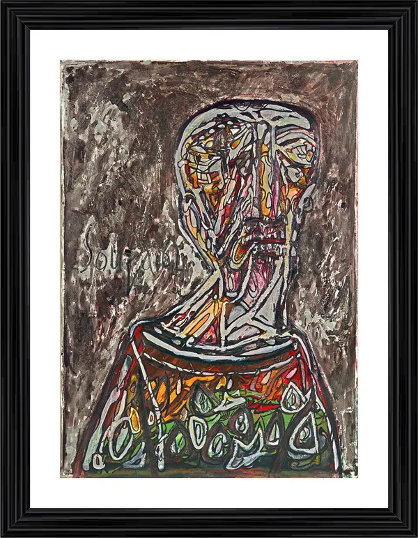 An_Old_Man_(1961),_A_Painting_by_Souza,_Framed,_Wall_D�cor,_Multicolor