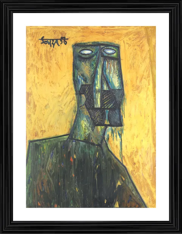 The_Man_(1956),_A_Painting_by_Souza,_Framed,_Wall_D�cor,_Multicolor