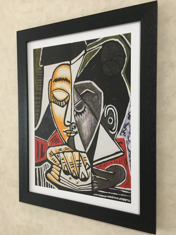 A_Reading_Woman_&_The_Weeping_Woman,_Paintings_by_Pablo_Picasso,_Framed,_Set_of_2,_,_Multicolor
